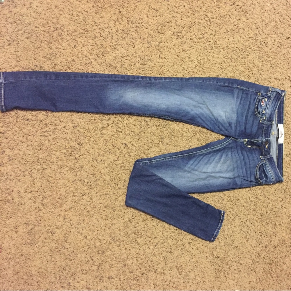 Hollister skinny jeans dark faded denim 26 X 31