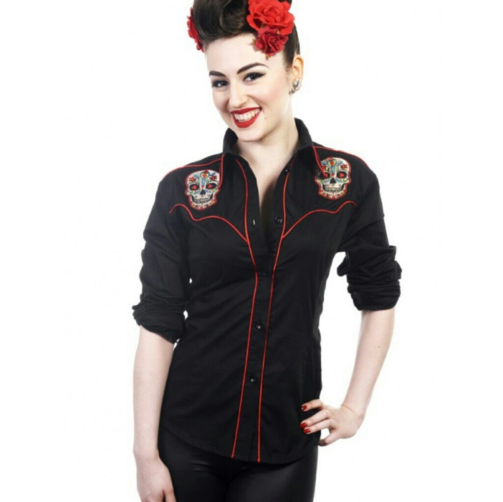 Banned Skull Cowboy Shirt