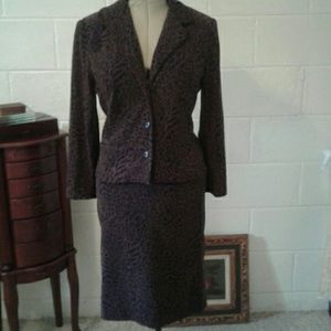 Lennoe for Nina Leonard  Stretch Suad Suit Sz 12