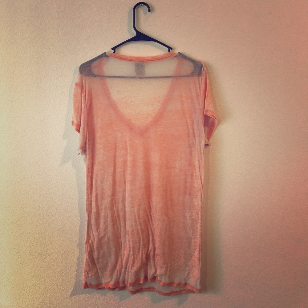 Sheer XL women's V-neck