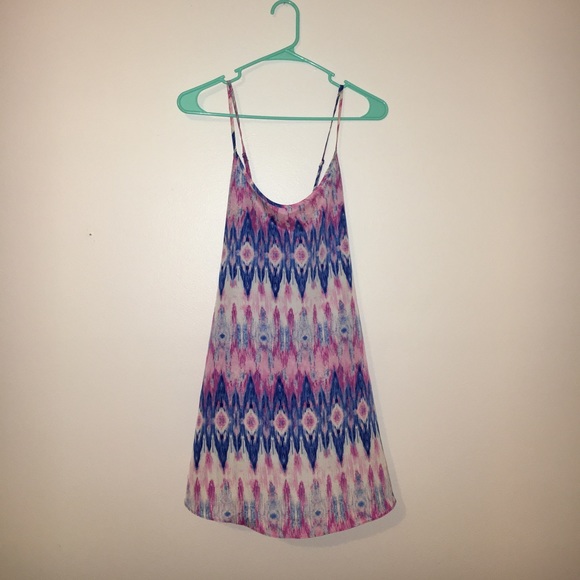 Size S Forever 21 printed spaghetti strap dress - Picture 1 of 4