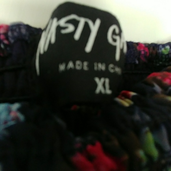 ππNASTY GAL HIGH WAIST FLORAL MINI SKIRT SIZE L - Picture 5 of 8