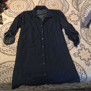Denim shirt dress