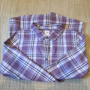 J.Crew Factory perfect plaid shirt