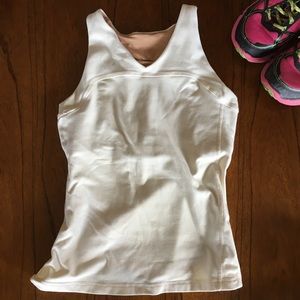 Lululemon Racerback Top with Bra and Zip Pocket