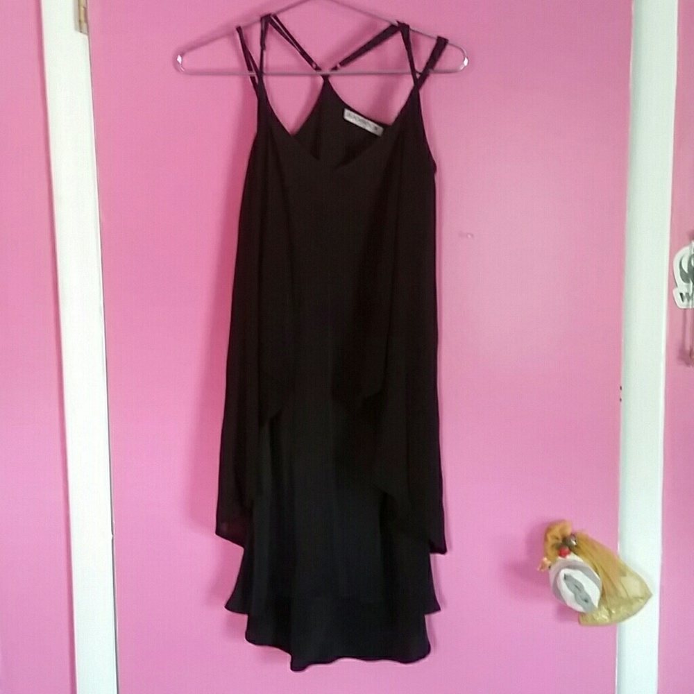 Sjobeck 100% silk black dress