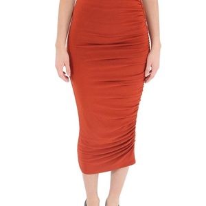 Alice + Olivia Mindie Ruched Pencil Skirt