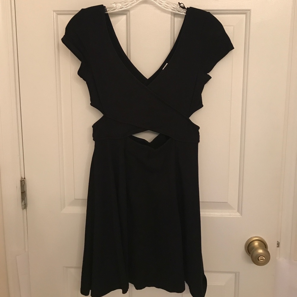 Black cutout dress