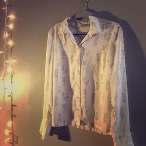 Bunny White Blouse