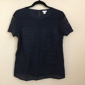 NWOT- J. Crew navy top