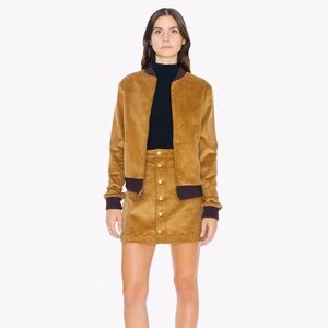 American Apparel A-Line Skirt Golden Brown SMALL
