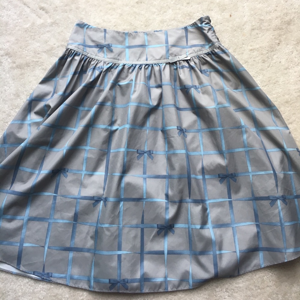 Isaac Mizrahi bubble skirt bow gray size 4