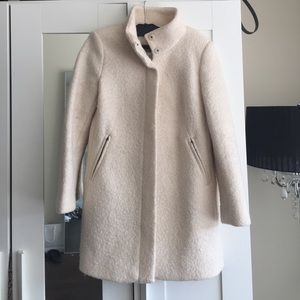 Ann Taylor Ivory Wool Pea Coat