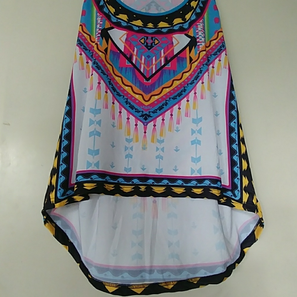 NWOT TANK CAMI TUNIC COVER UP AZTEC PRINT SZ 1X