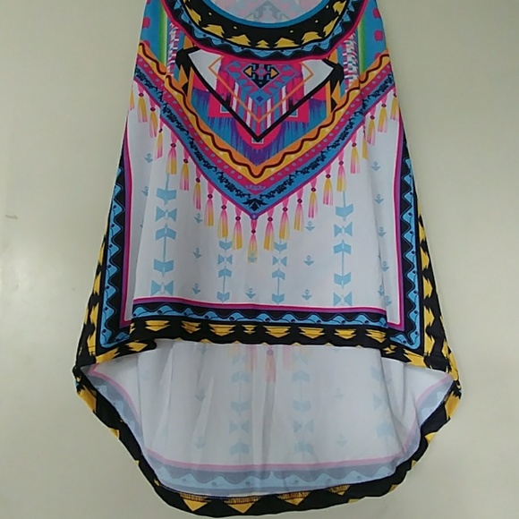 NWOT TANK CAMI TUNIC COVER UP AZTEC PRINT SZ 1X - Picture 1 of 8
