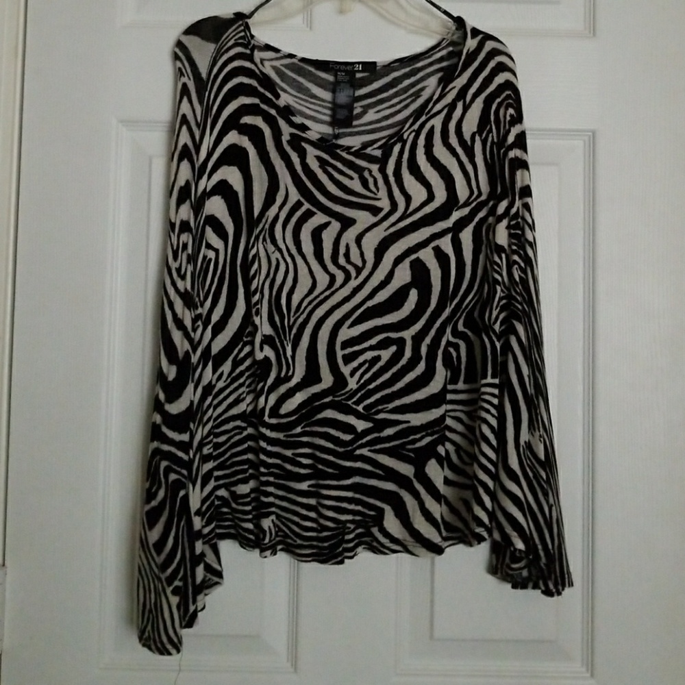 Zebra Animal Print Top