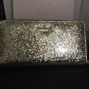 NWT 100% authentic Gold Kate Spade Lacey Wallet