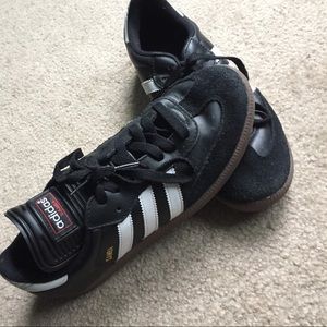 Adidas samba soccer shoes.