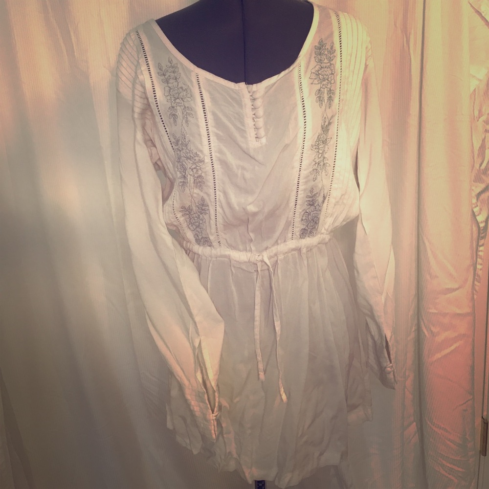 White embroidered dress