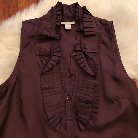 J.Crew Calista Cami in Plum - Picture 2 of 3