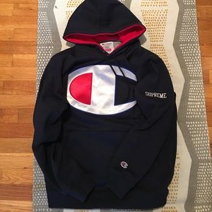 💯% authentic brand new supreme champion hoodie.
