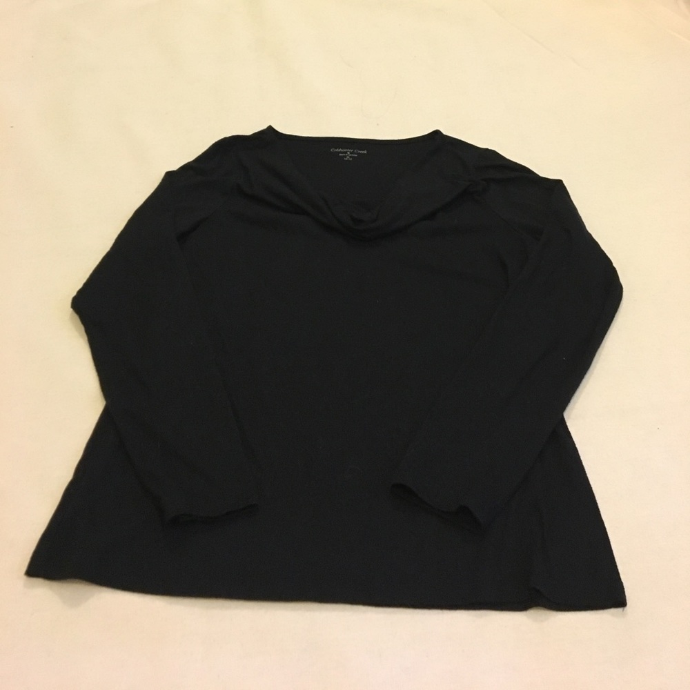 Black coldwater creek long sleeve top Medium