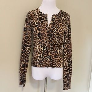 Leopard print cardigan
