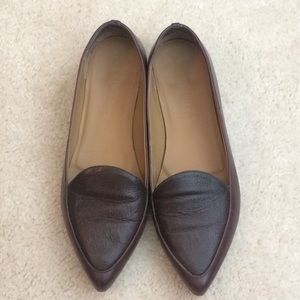 Everlane burgundy leather flats, size 8.5