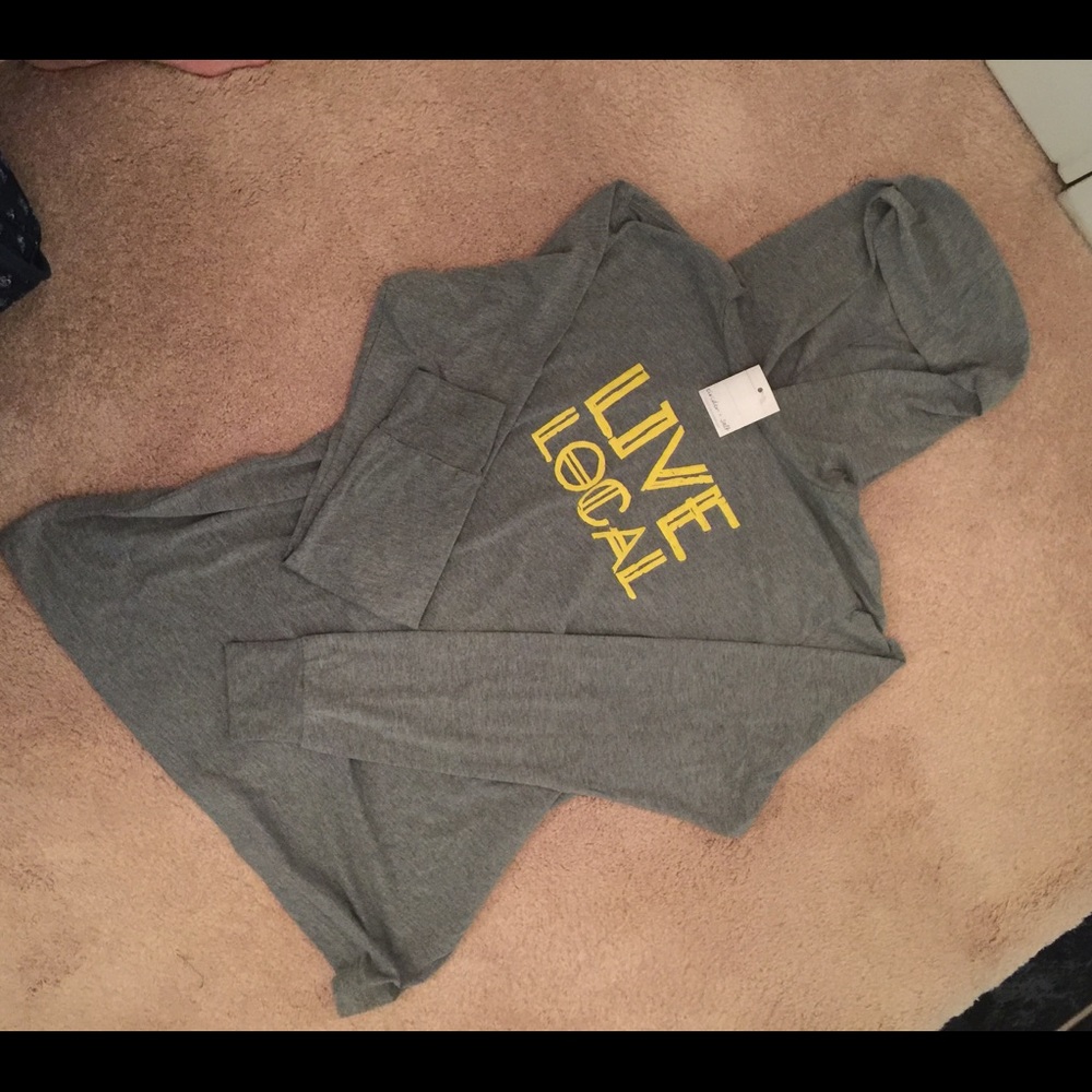 🎉HP 🎉Cinder & Salt LIVE LOCAL long sleeve hoodie - Picture 3 of 6