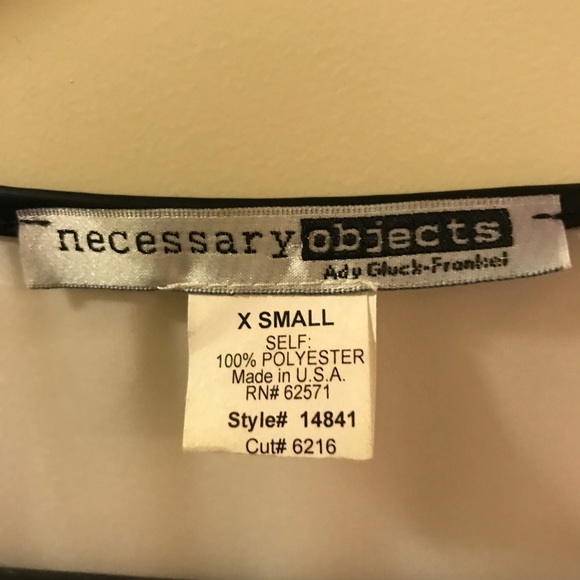 Sheer white top, black shoulder detail - Picture 2 of 2