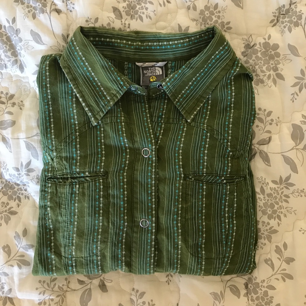 North Face 3/4 sleeve button down