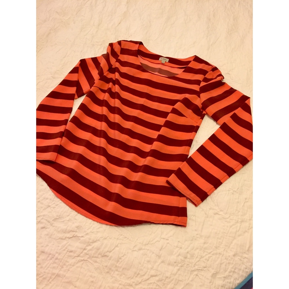 Striped Long Sleeve Blouse