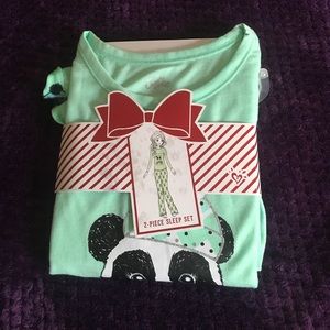 Justice green pajamas