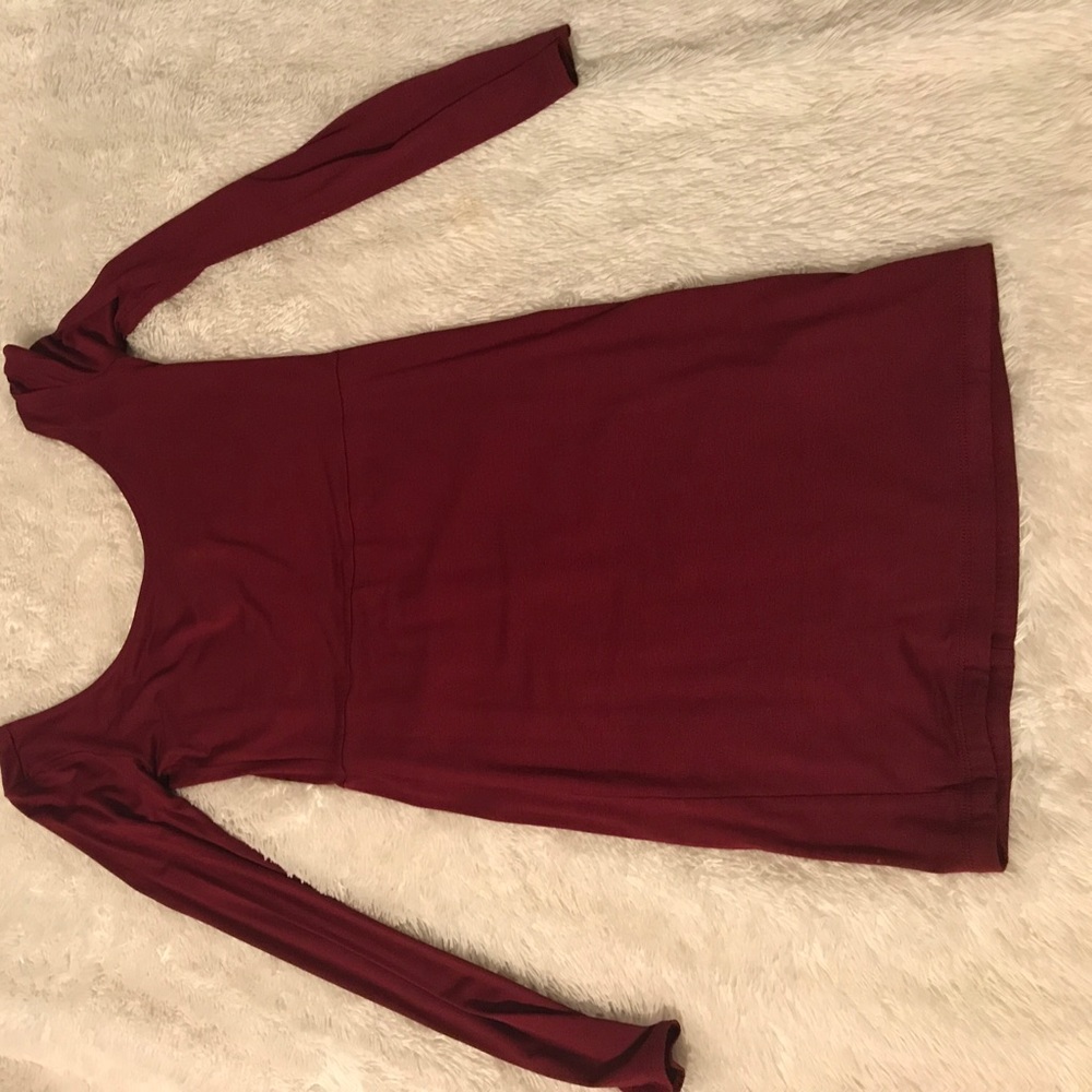 Forever 21 scoop neck long sleeve dress