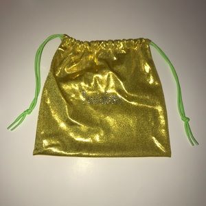 Gold grip bag and matching scrunchie