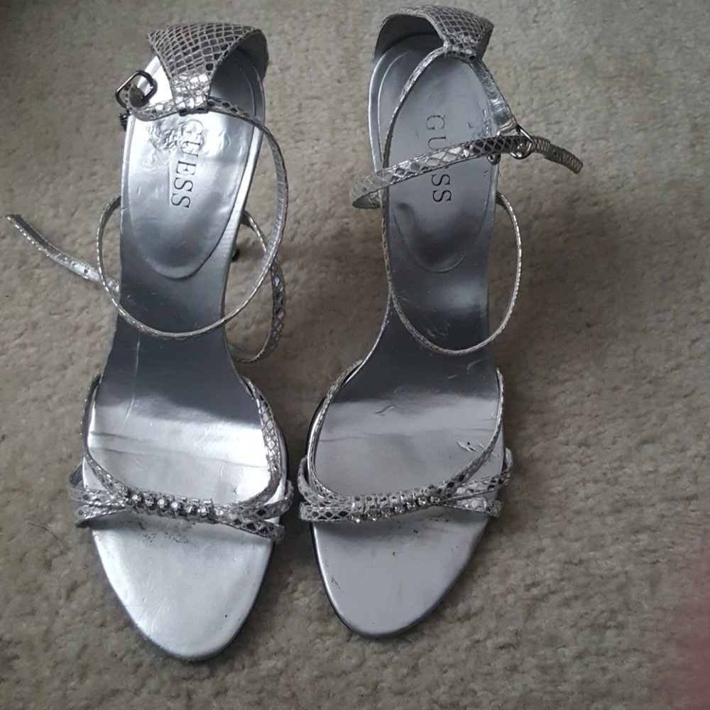 Silver 3in heels