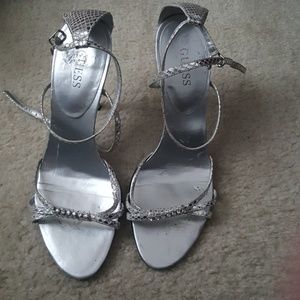 Silver 3in heels