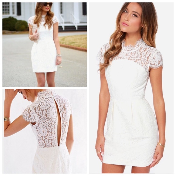 keepsake white lace dress