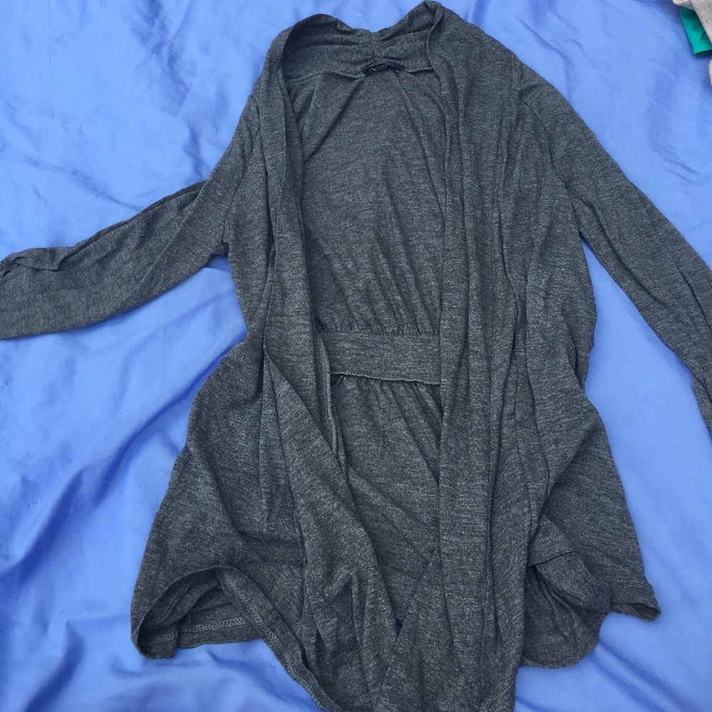 gray sweater