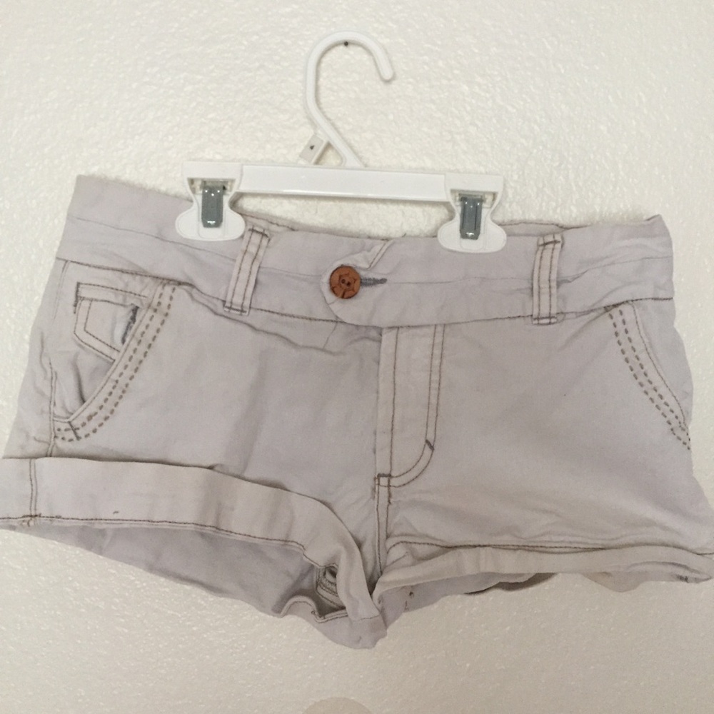 OP White Short Shorts