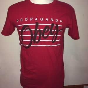 Obey Propaganda Logo Cotton T-Shirt Small