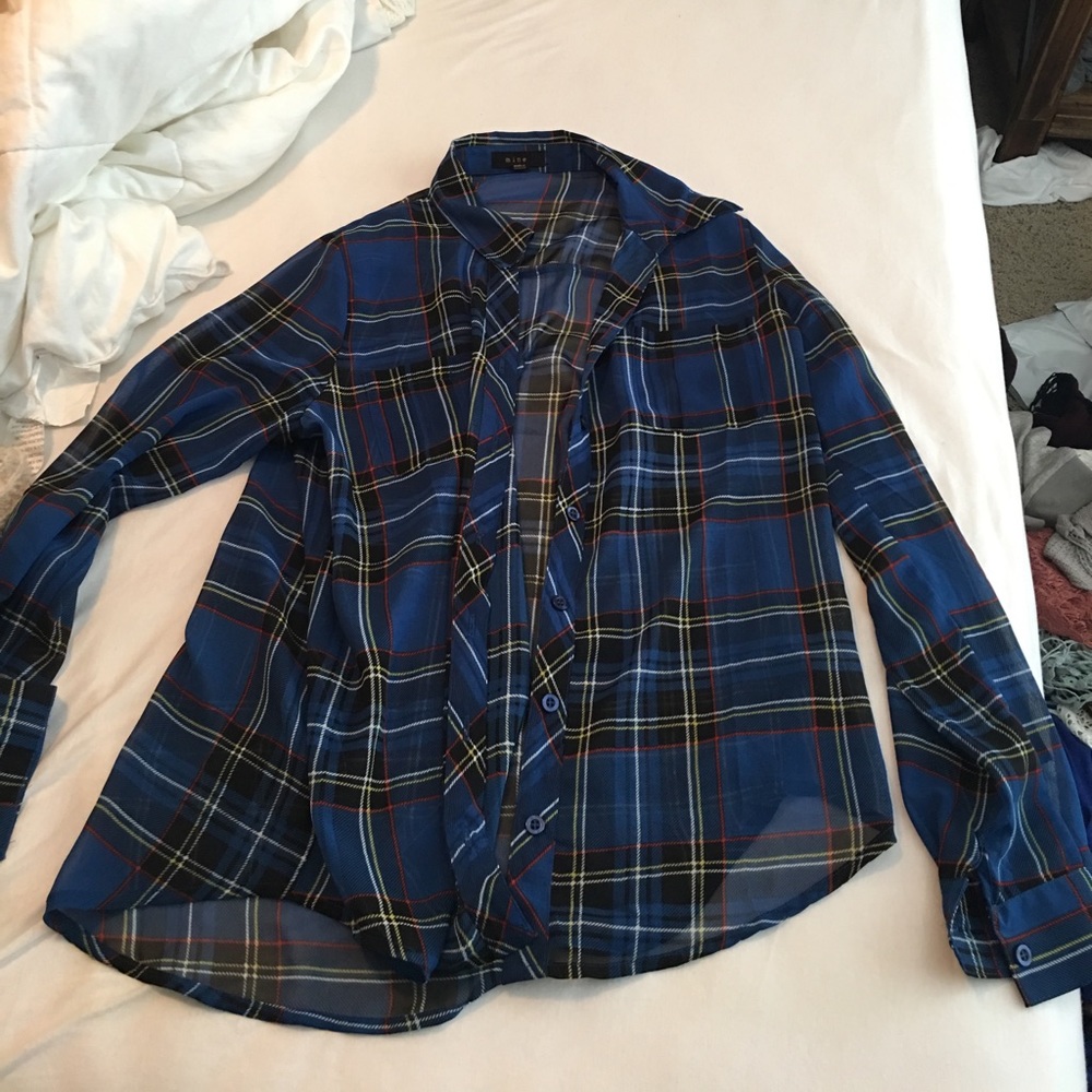 Plaid button down