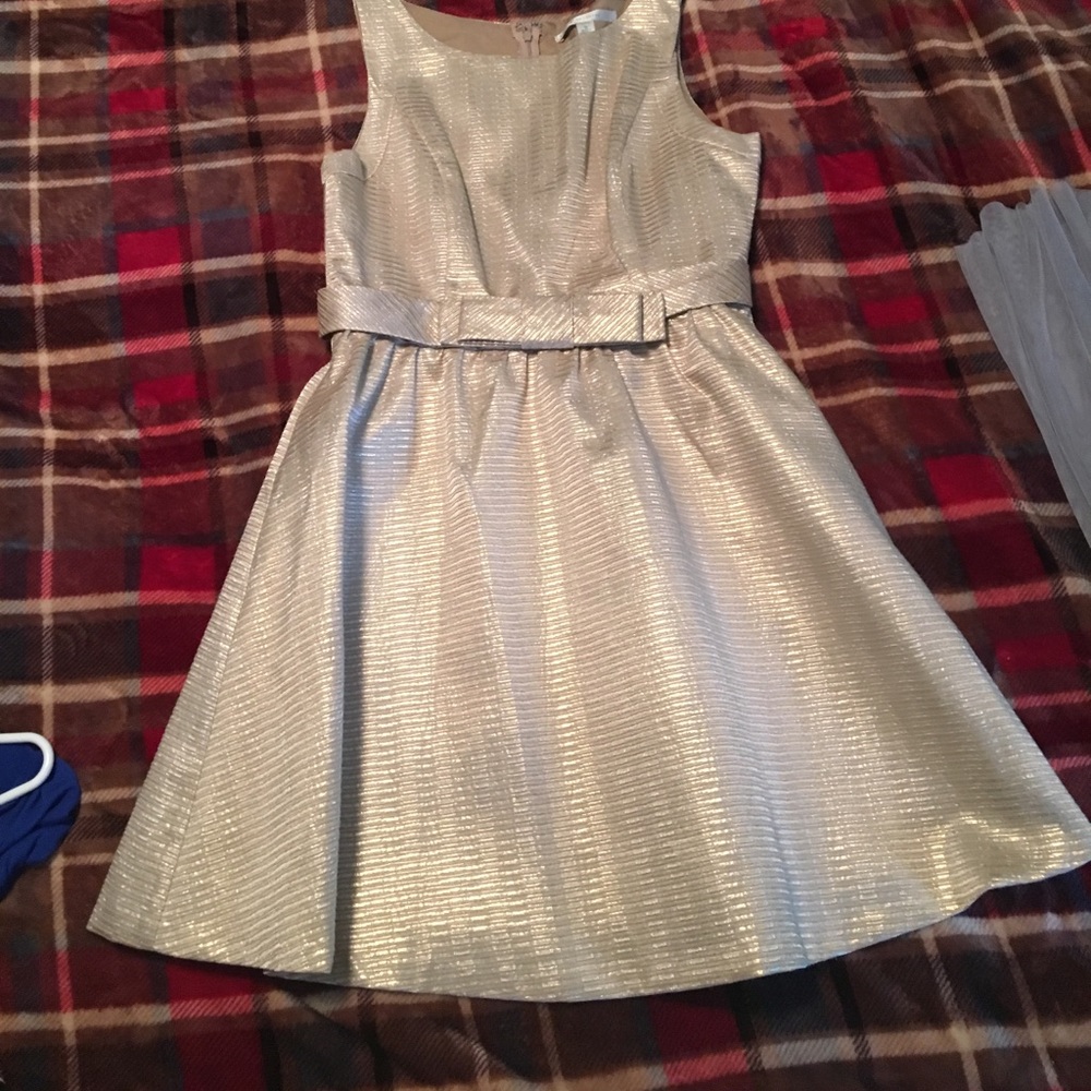 Gold holiday dress