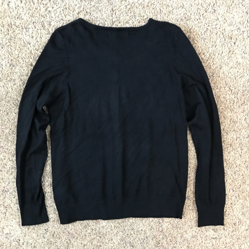 Carolyn Taylor Black Beaded Neckline Cardigan - Picture 8 of 9