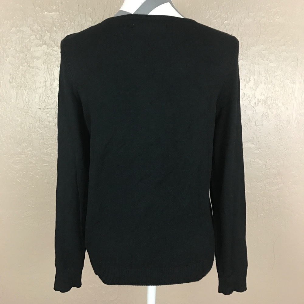 Carolyn Taylor Black Beaded Neckline Cardigan - Picture 7 of 9