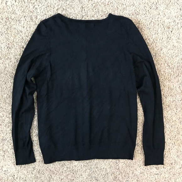 Carolyn Taylor Black Beaded Neckline Cardigan - Picture 8 of 9