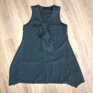 Ruffled Button Down Tunic