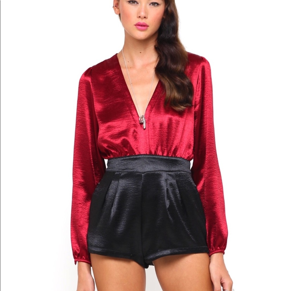 Motel Rocks Satin Romper