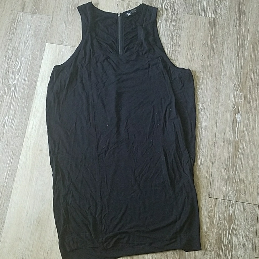 Kenzie sleeveless zipper back black dress, size M