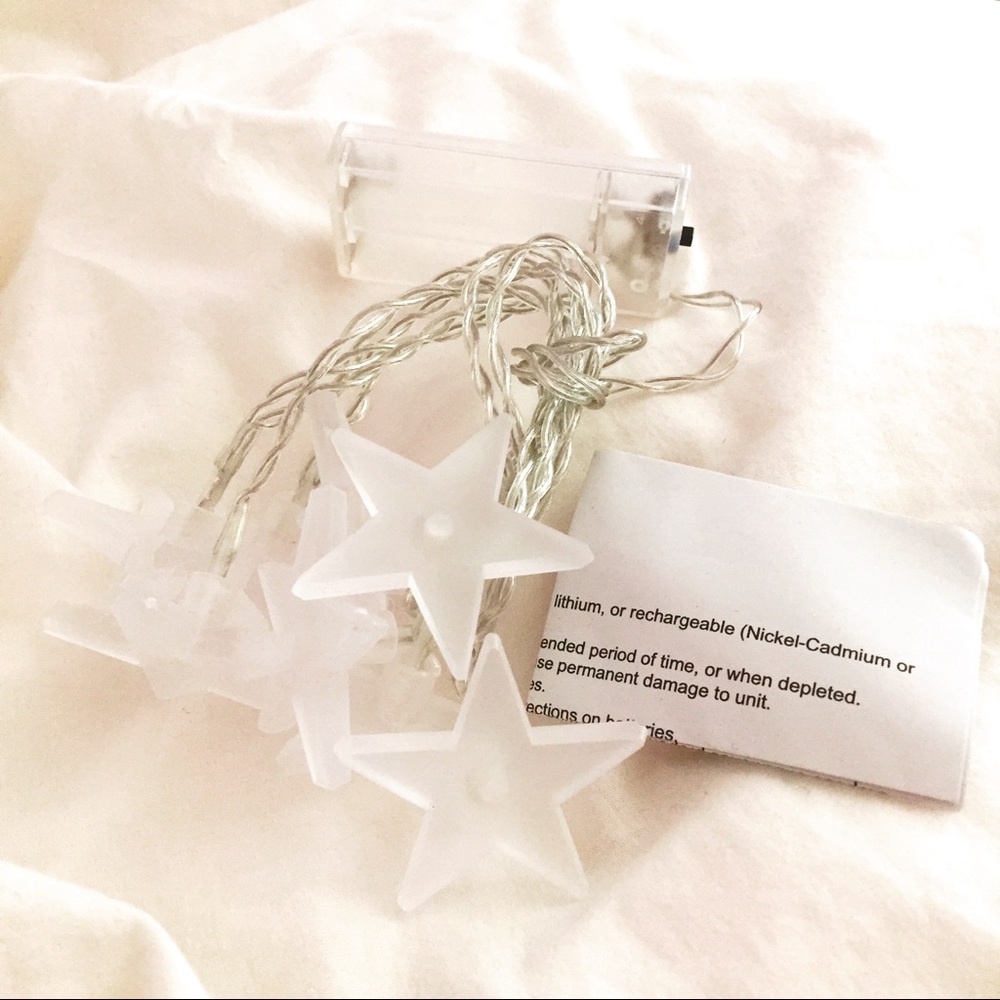 <NOT FOR SALE> warm led string star lights bundle